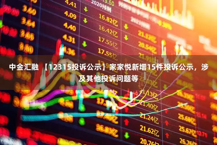 中金汇融 【12315投诉公示】家家悦新增15件投诉公示，涉及其他投诉问题等