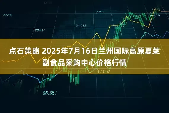 点石策略 2025年7月16日兰州国际高原夏菜副食品采购中心价格行情