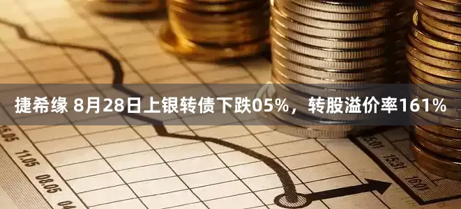 捷希缘 8月28日上银转债下跌05%，转股溢价率161%